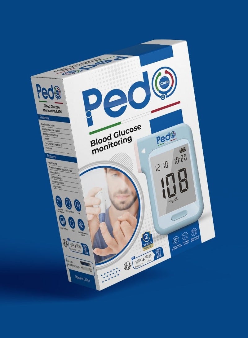 بيدو جهاز بيدو  لقياس نسبة السكر في الدم +  عبوة 50 شريط - Image 2